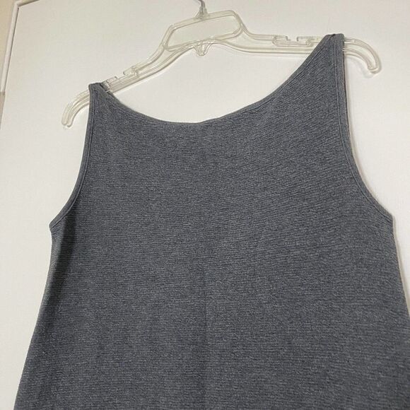 EILEEN FISHER gray knit sleeveless tank dress size US small - Picture 2 of 5